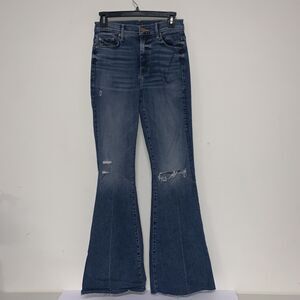 Mother -The Super Cruiser Going in Circles Size 28 Jeans Flare Raw Hem Read